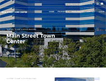 Tablet Screenshot of mainstreettowncenter.com